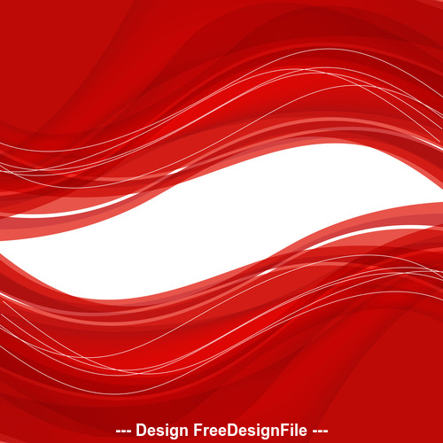 Abstract red background with wave Vector illustration