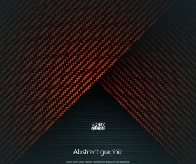 Abstract red curve background vector