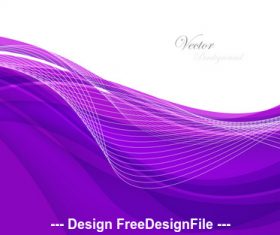 Abstract violet background with wave Vector illustration