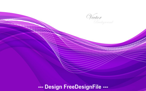 Abstract violet background with wave Vector illustration