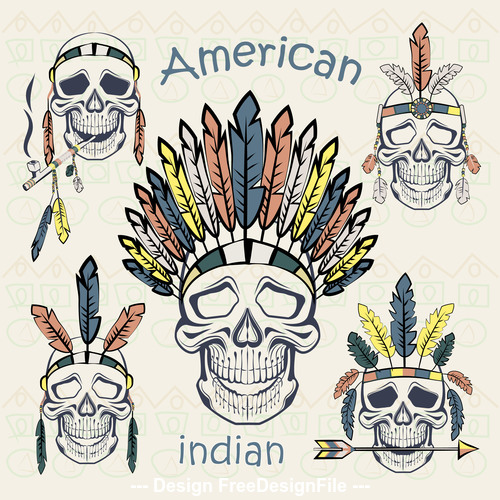 American Indian decoration vector illustration