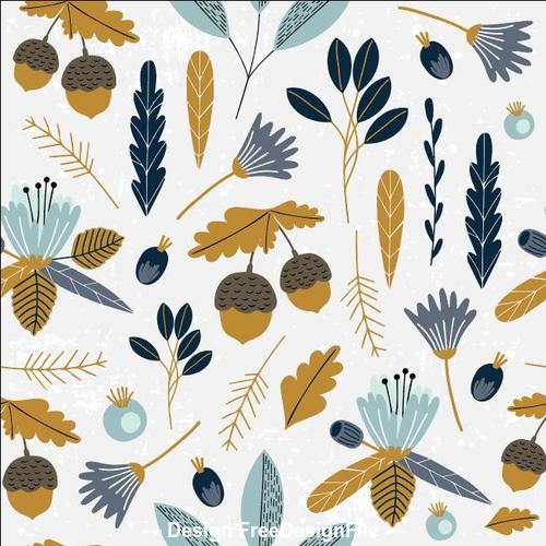 Autumn fruit seamless pattern vector free download