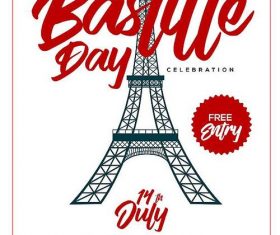Bastille Day Flyer psd template