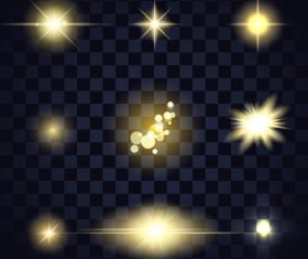 Black checkered background glow light effect vector