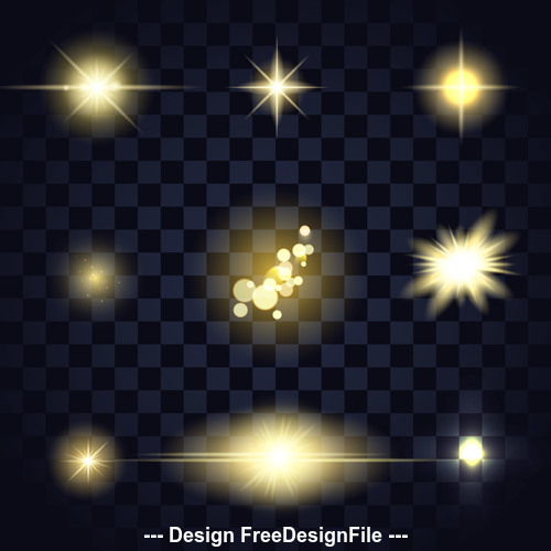 Black checkered background glow light effect vector