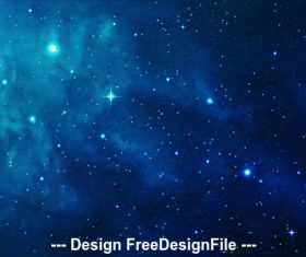 Blue Space Illustration vector