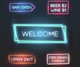 Bright billboard vector