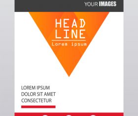 Brochure cover template vector