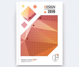 Brochure design 2019 vector