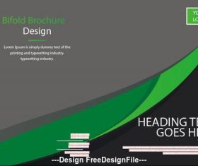 Business Bifold Brochure Design Vector