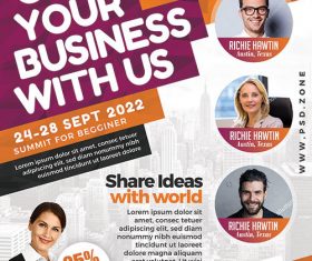 Business conference psd template