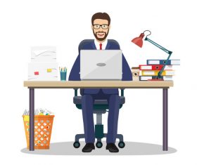Business people office vector