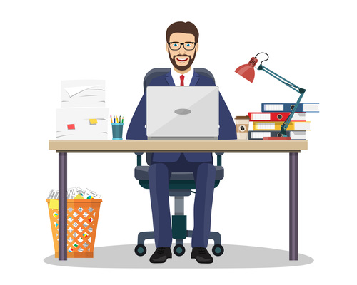 Business people office vector