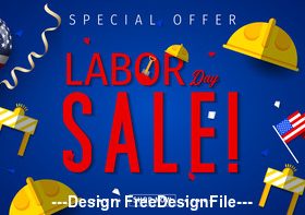Celebration Labor day Promotion design vector