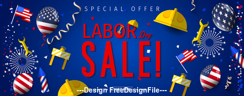 Celebration Labor day Promotion design vector