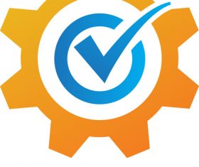 Check Gear Logo vector