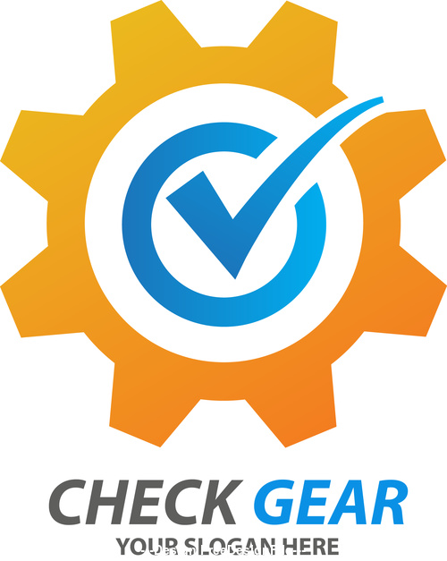Check Gear Logo vector
