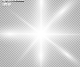 Checkered background white glow light effect vector