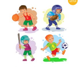 Childrens physical exercise vector