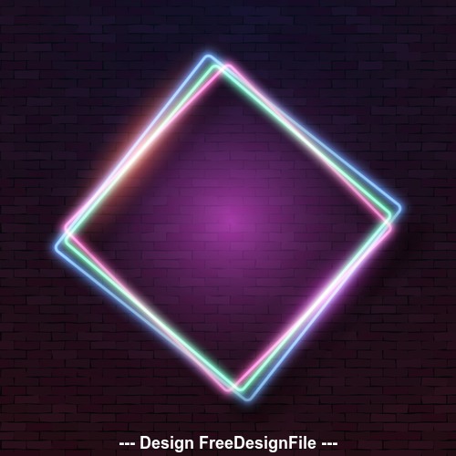 Colored bright frame vector