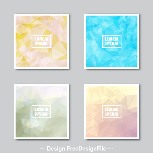 Colorful background abstract card vector