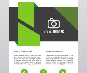 Corporate flyer design template vector