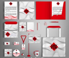 Corporate identity template design vector