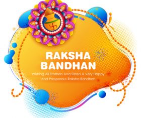 Decorative Rakhi for Raksha Bandhan Indian vector 01