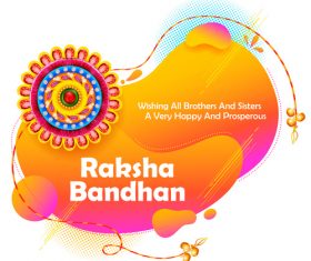 Decorative Rakhi for Raksha Bandhan Indian vector 05
