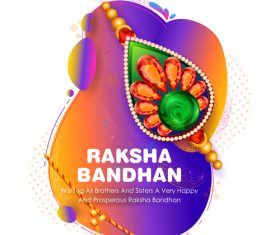 Decorative Rakhi for Raksha Bandhan Indian vector 06