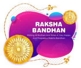 Decorative Rakhi for Raksha Bandhan Indian vector 07