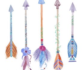 Decorative arrows Indians vector