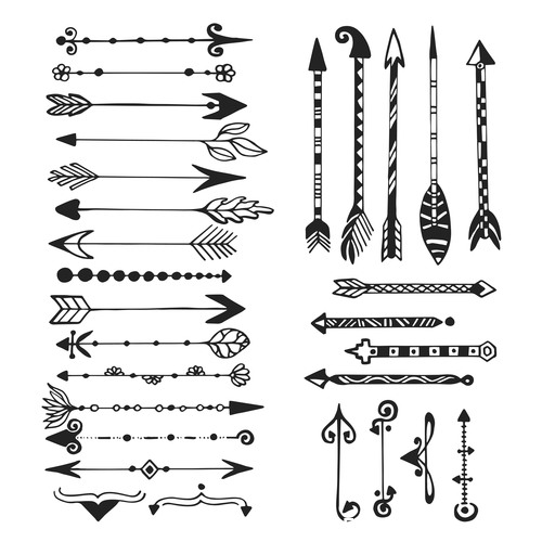 Decorative arrows vector