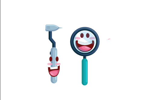 animated dentist tools