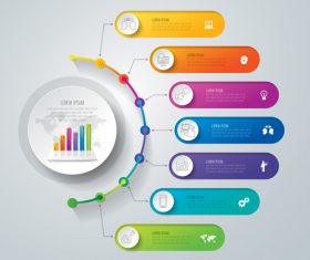 Design Infographics banner vector