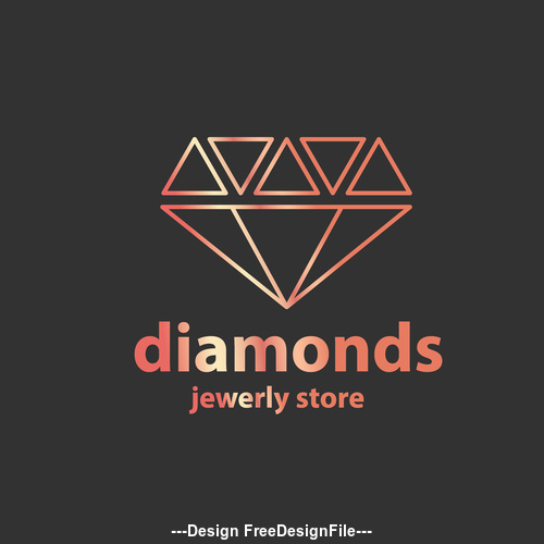 Diamonds logos in vector free download