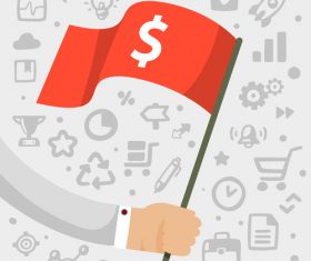 Digital currency of infographics vector