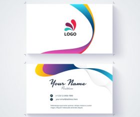 Elegant business card template vector