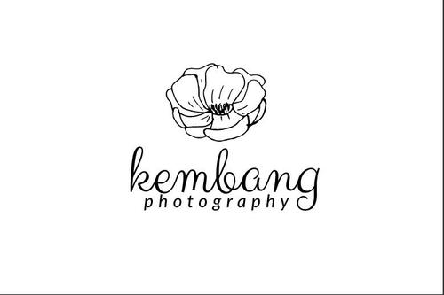 Elements flower photography logo vector
