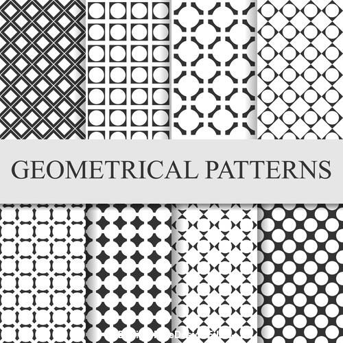 Faillette seamless patterns vector