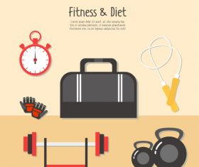 Fitness exercise time vector