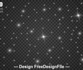 Flashing glow light effect vector