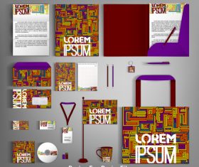 Flower stripe background cover card brochure vector