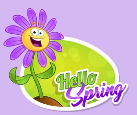 Flowers cartoon vector