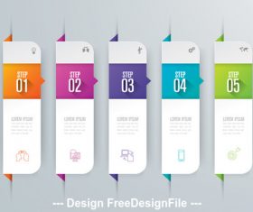 Free design infographics banner vector