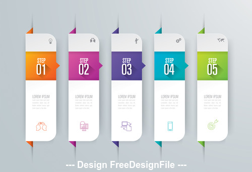 Free design infographics banner vector