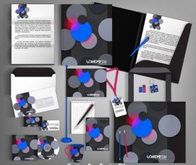 Geometric background card brochure design vector