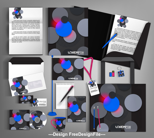 Geometric background card brochure design vector