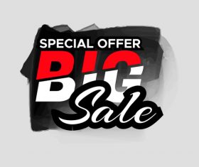 Gray background sale labels vector