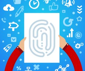 Hand drawn track concept infographics vector